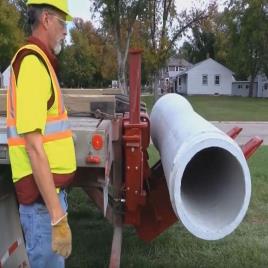 Concrete Pipe Unloader Machine