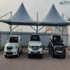 Cone Mild Steel Car Parking Shed