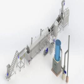 Continuous Pellets Fryer Equipment