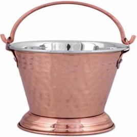 Hammered Copper Serving Bucket