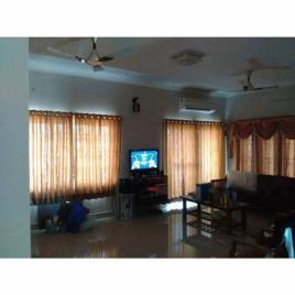 Cotton Brown Window Curtain