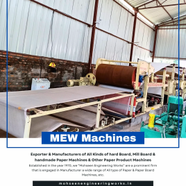 Cotton Pulp Paper Machine, 4 TPD