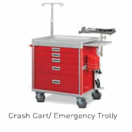 Crash Cart Emergency Trolley