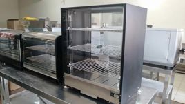 Curved Stainless Steel Display Case