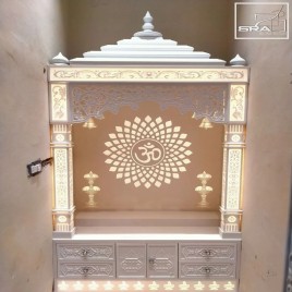 Custom Corian Pooja Shrine