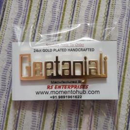 Personalized Gold Badge