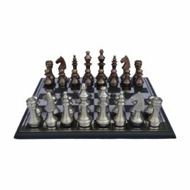 Brass Crown Chess Board Set