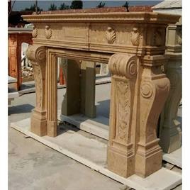 Handmade Sandstone Fireplace
