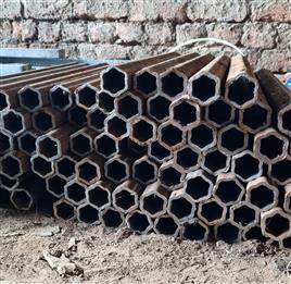 MS Hexagonal Pipe Tube, 23-33 Bore