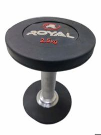 Dial-A-Weight Rubber Dumbbell, 2.5kg