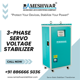 Digital Air Cooled Servo Stabilizer Machine 3 Phase