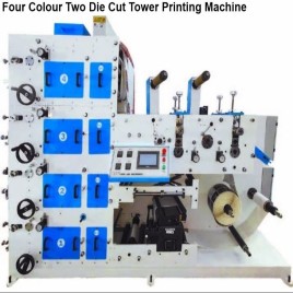 Digital Four Color Two Die Cut Tower Machine