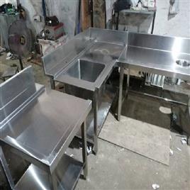 Silver Steel Dish Landing Table 5