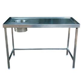 Dish Landing Table With Waste Chute