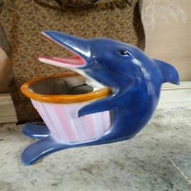 Dolphin Style Fiber Dustbin
