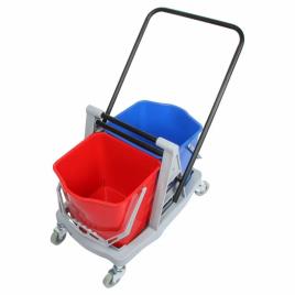 Dual Bucket Wringer Trolley