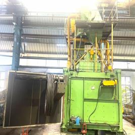 Double Door Coil Wire Shot Blasting Machine