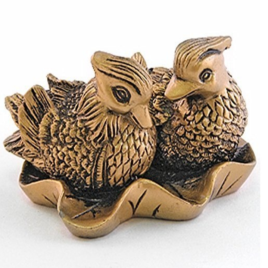 Brown Double Duck Decorative Statue