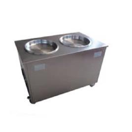 Dual Pan Fried Ice Cream Machine