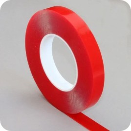 Red Polyester Double-Sided Tape