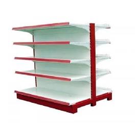 Double Sided Gondola Display Rack, 5 Shelves