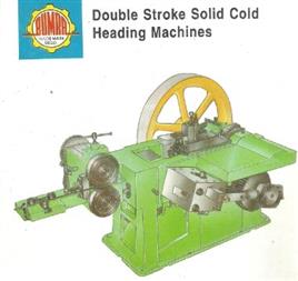 Solid Cold Heading Machine, Double Stroke