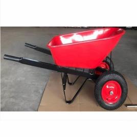 Double Wheel Barrow Trolley for Warehouse
