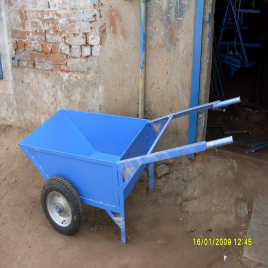 Industrial Double Wheel Barrow, 100kg Capacity