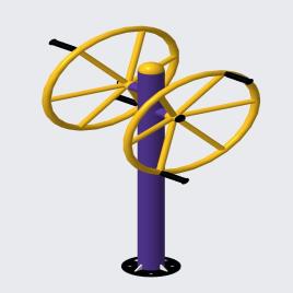 Outdoor Double Wheel Gym Builder