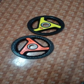 Rubber Iron Dumbbell Plates, 5 Kg