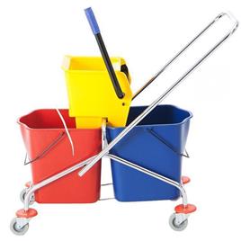 Double Wringer Mop Cart