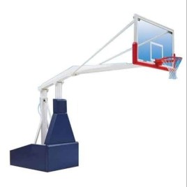 Durocryl White Mobile Basketball Pole, Outdoor