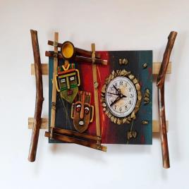 DVAI Festival Bamboo Wall Clock