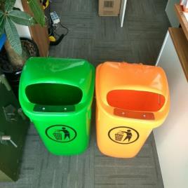 ECO ECO50L Plastic Pole Bin 50 Ltr Parking