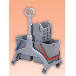Ecokleen Dual Mop Wringer Trolley
