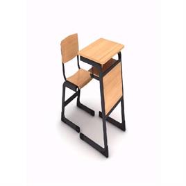Iron Frame Education Study Chair