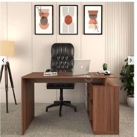 Elania Executive Table with Drawers