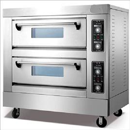 Electric Double Deck 4 Tray Oven