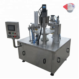 Electric Automatic Curd Cup Filling Sealing Machine