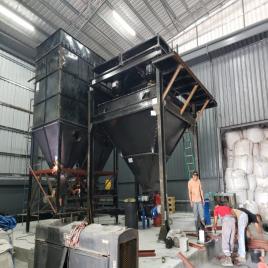 Automatic Jumbo Bag Unloading & Packing Plant, Cement Industry, 100 Tph