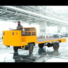 Electric Mild Steel Platform Truck