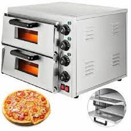 Double Electric Stone Pizza Oven