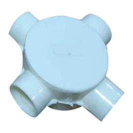 White Round Electrical Junction Box
