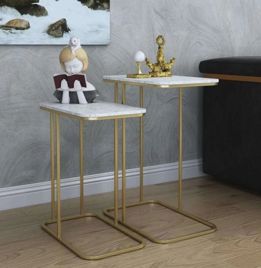 Elvis Gold Side Nesting Table Set
