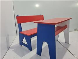 Engineered Wood Rectangular Desk with Storage