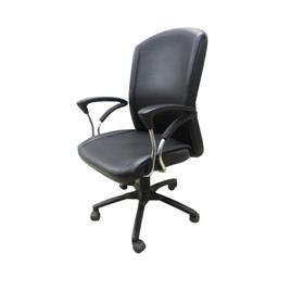 High Back Rexine Armrest Chair