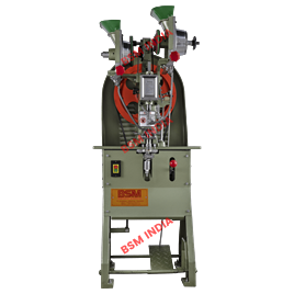 Double Channel Eyelet Punching Machine