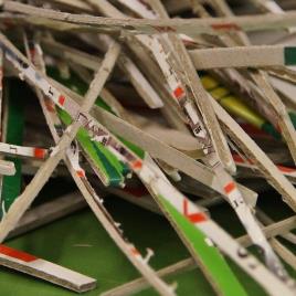 EZIPAC Strip-Cut Cardboard Shredding Machine