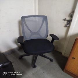 Fabric Leatherite Metal Office Chair