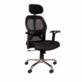 Fabric Swivel Office Chair, Black
